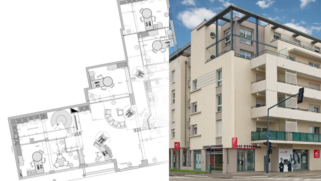 vue mixte Plan facade CE Ouest Séléstat